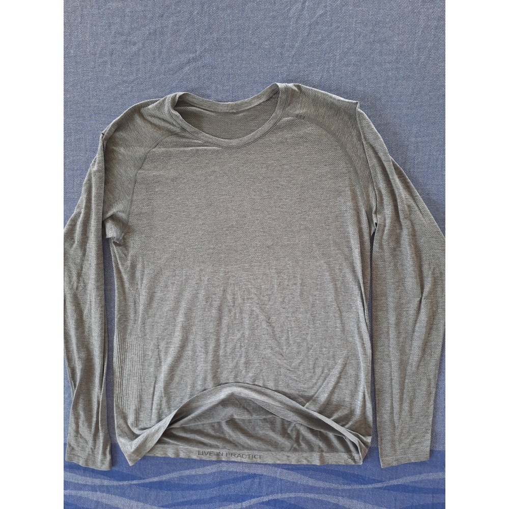 Lululemon Metal Vent Tech Long Sleeve Shirt Mens XL Grey Activewear Training